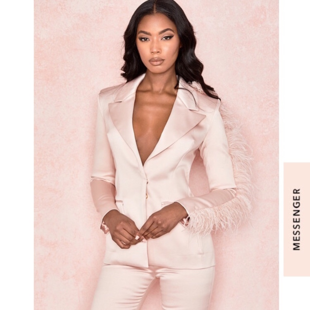 Blush pink house of cb suit